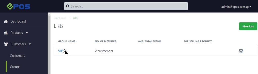 Customer Group | EPOS POS System