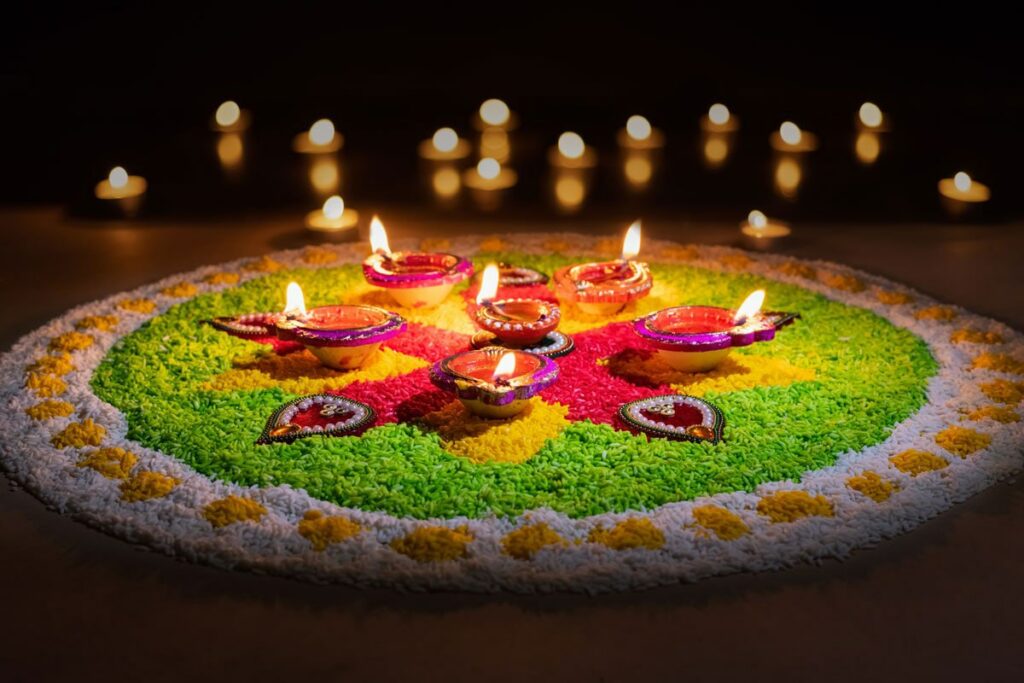 Deepavali Celebrations Rangoli Cover Image