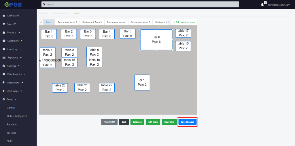 Epos Design/layout Creating and Managing Table Layout | EPOS POS System