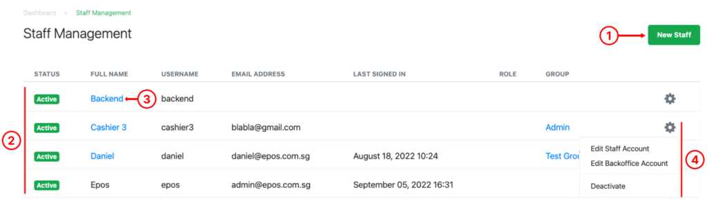 Users Page Overview | EPOS POS System