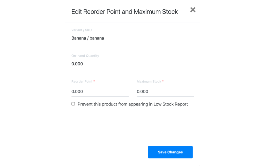 Stocks | EPOS POS System