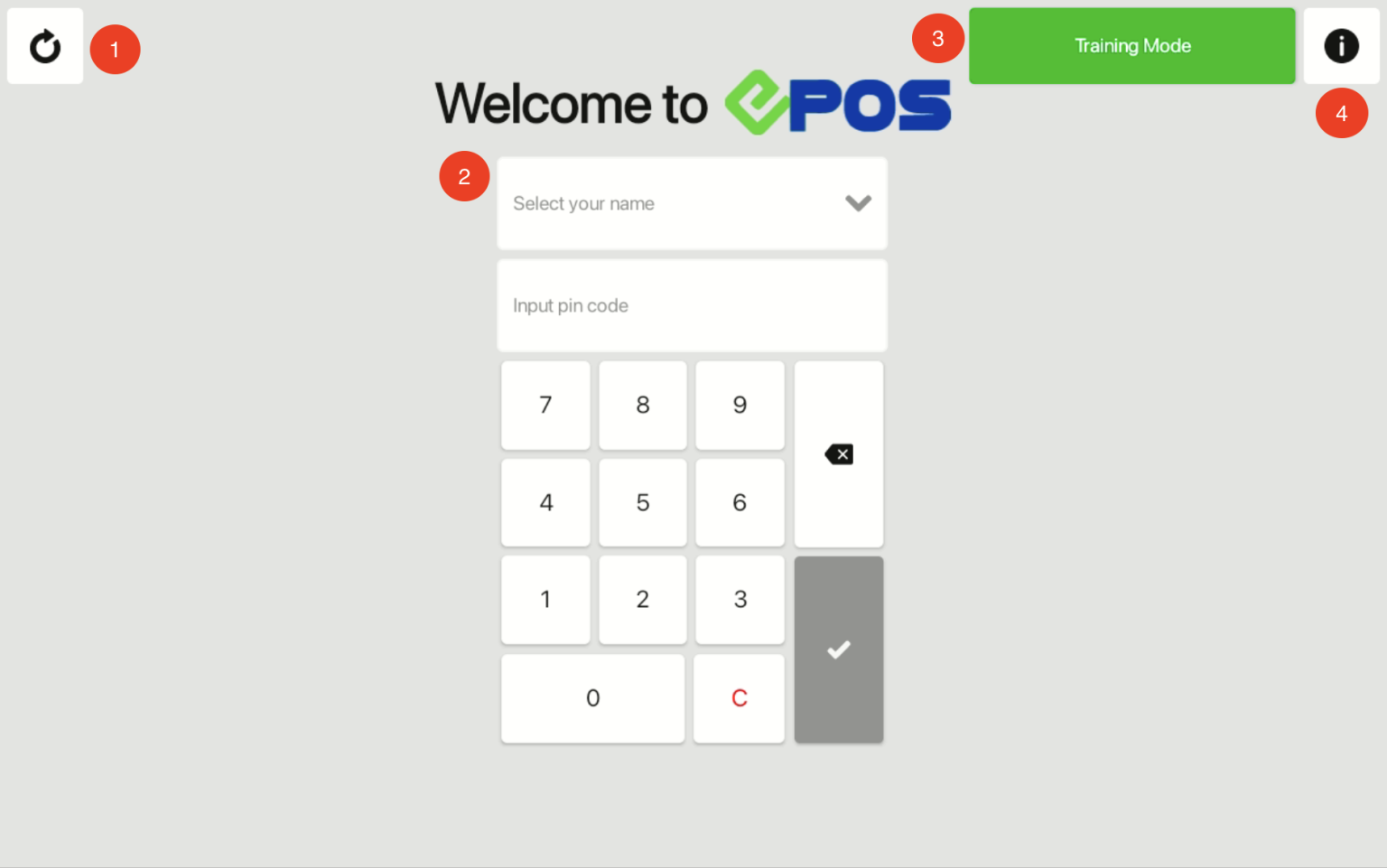Starting the POS | EPOS POS System