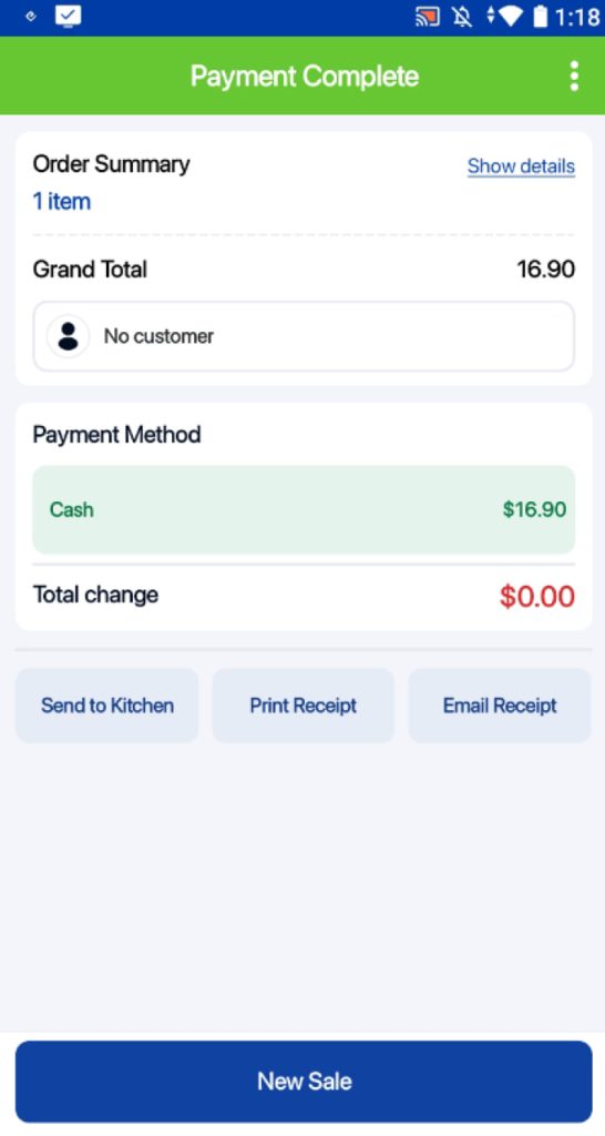 Kitchen slip auto printing after payment