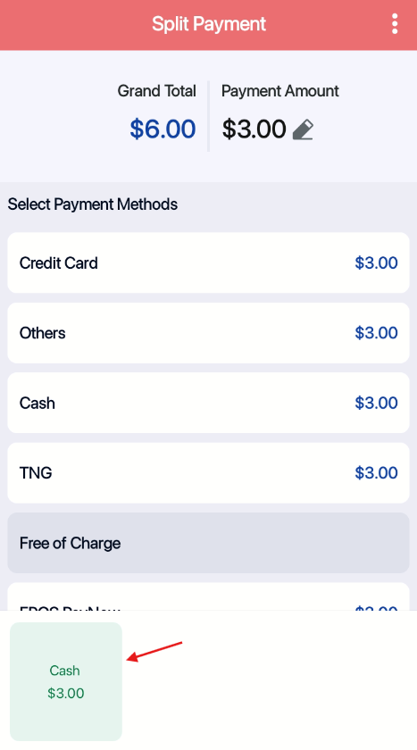 Portrait POS Split Payment | EPOS POS System