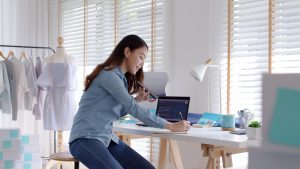 A shop-owner utilising omnichannel retail channels