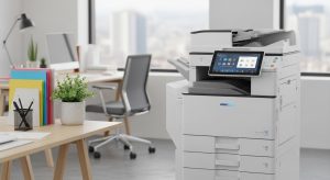 copier rental machine in an office