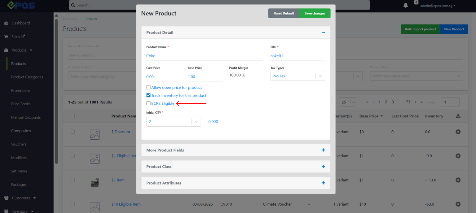 Add Products | EPOS POS System