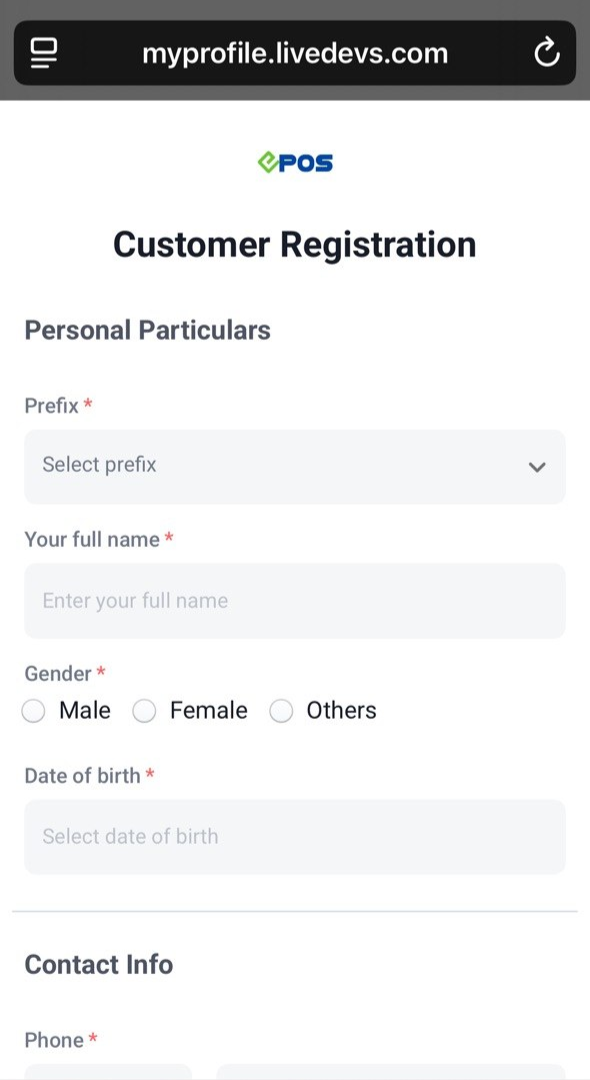 Member's Portal registration