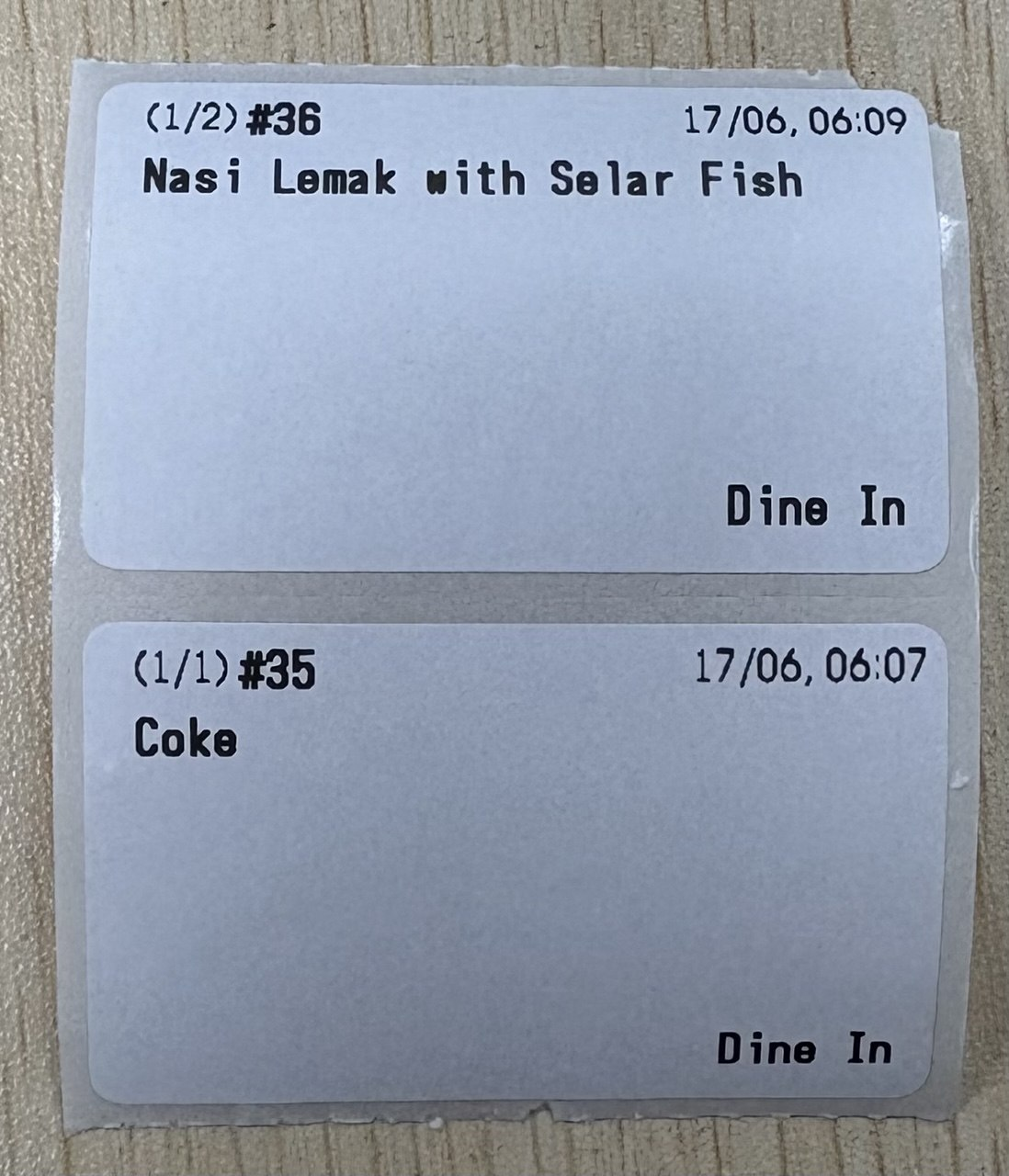 Printed labels