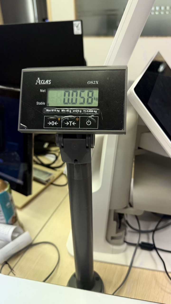Integrated weighing scale with Automatic Weighing off and on