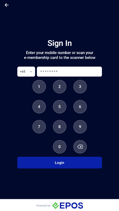 Member login prompt when buying a package product