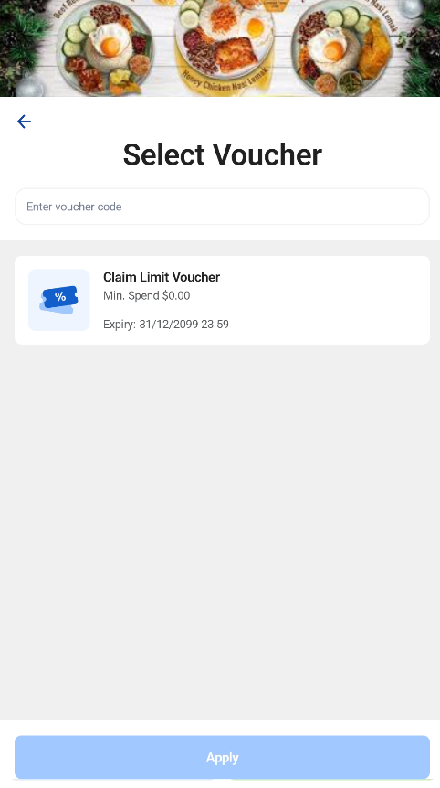 Applying a voucher on the Retail Kiosk