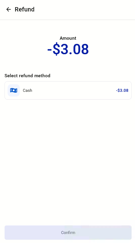 Return order screens on the Retail Kiosk